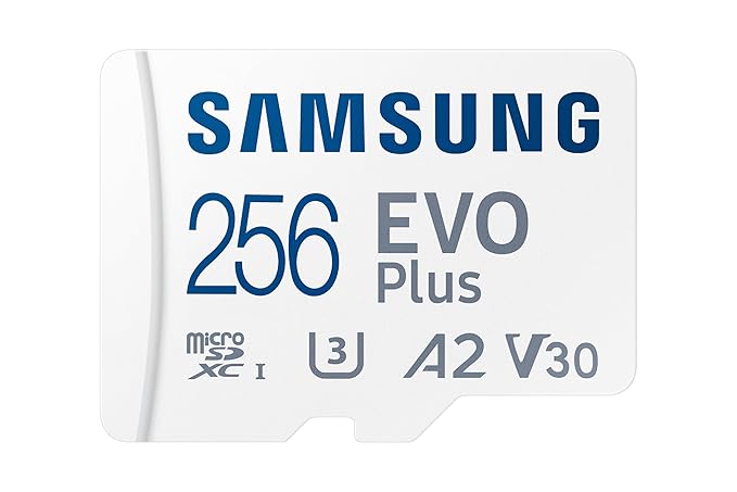 Samsung EVO Plus Micro SDXC w/SD Adaptor, Up-to 160MB/s, Expanded Storage for Gaming Devices, Android Tablets and Smart Phones, Memory Card,