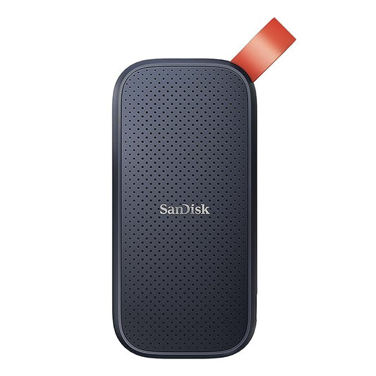 Sandisk Portable SSD, 800MB/s R, USB 3.2 Gen 2, Rugged SSD with Upto 2 Meter Drop Protection, Type-C to Type-A Cable, PC & Mac Compatible, External SSD