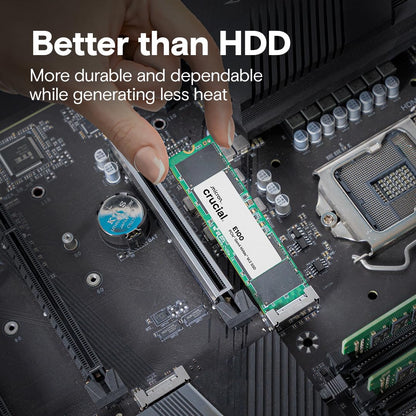 Crucial E100 1TB M.2 NVMe PCIe Gen4 Internal SSD, Up to 5,000MB/s, Laptop & Desktop Compatible - CT1000E100SSD8