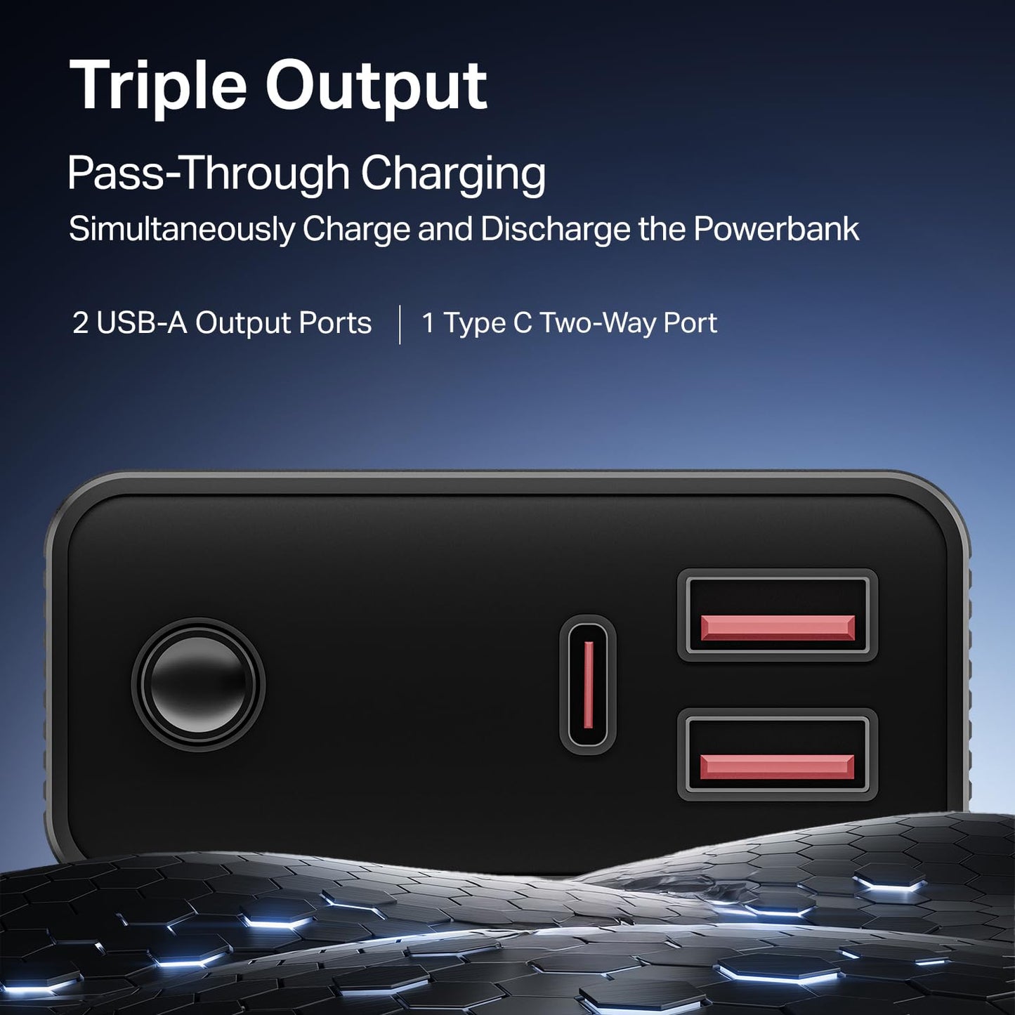 boAt Energyshroom PB400 Pro 20000 mAh 22.5W Pocket Size, Compact Power Bank, Fast Charging (2X Output Ports, Supports Android, iPhone, Tablets, Earbuds, etc.)