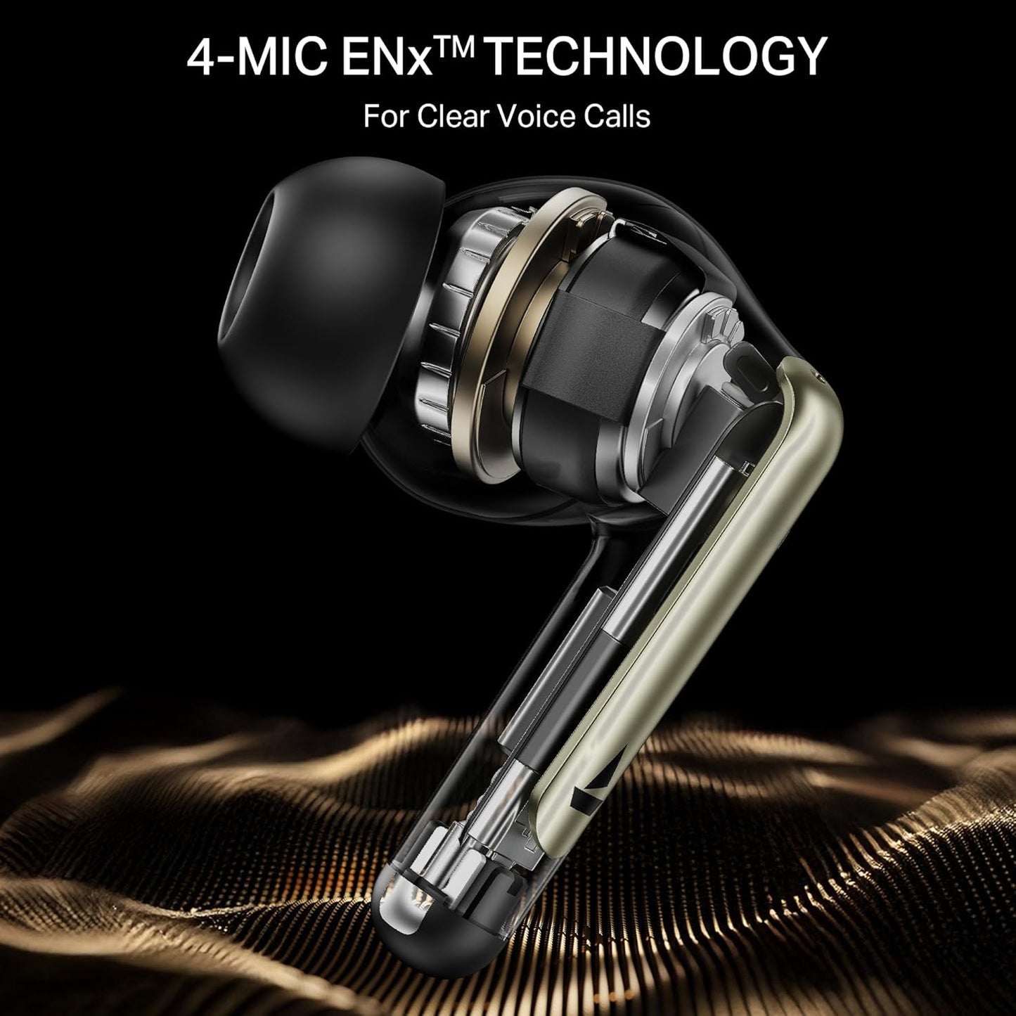 boAt Airdopes 141 Elite ANC (2025), ANC(~35dB), 4Mics ENx Tech, 42H Battery, Fast Charge,Stream Ad Free Music via App Support, IPX5, Bluetooth Earbuds, TWS Ear Buds Wireless Earphones with