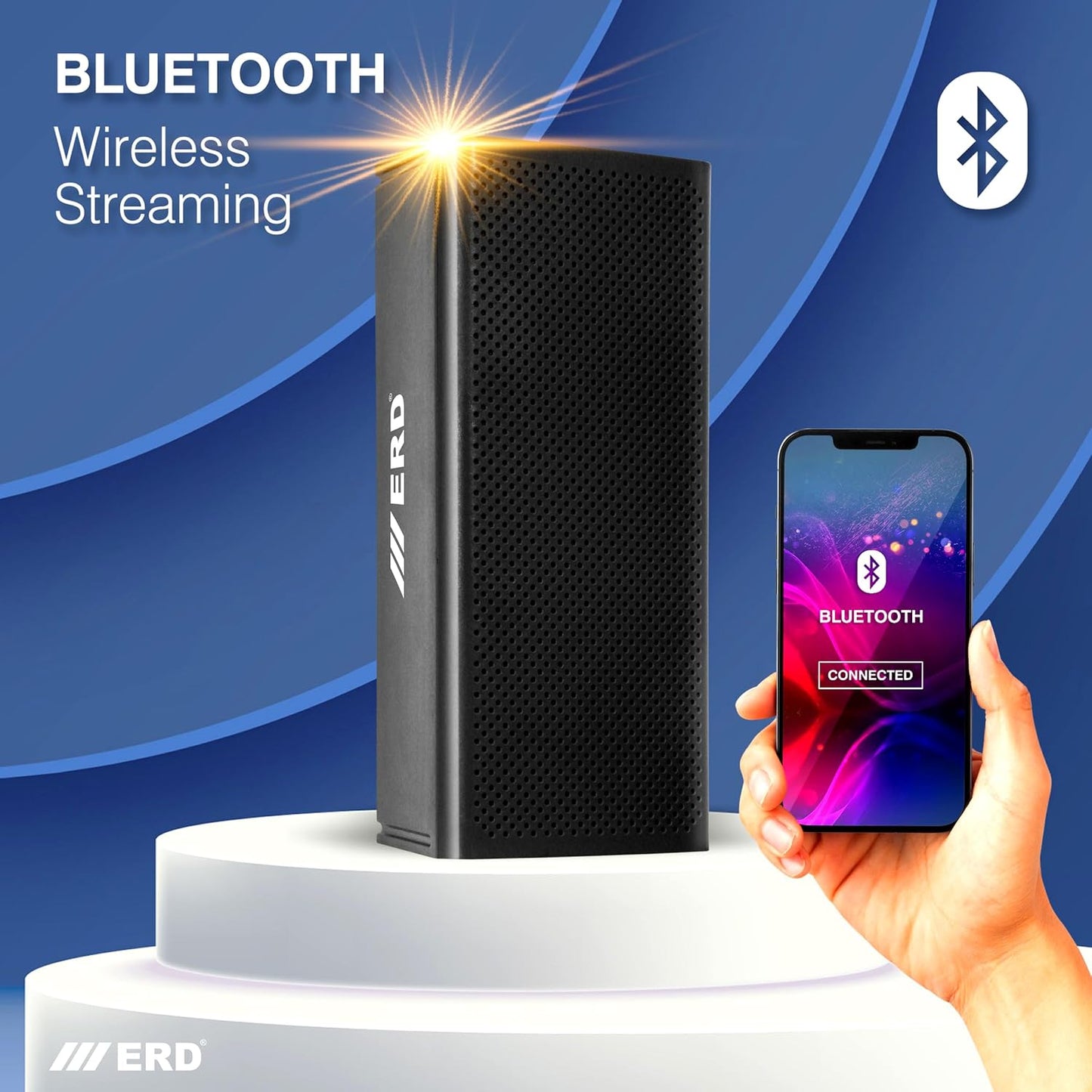 ERD BTS-21 Bluetooth Speaker 10Watt, Wireless Sound & Smart Connectivity Bluetooth Home Audio Speaker