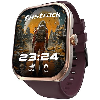 Fastrack Limitless FS2+ Smart Watch, 2.01" UltraVU Display, Functional Crown, SingleSync BT Calling, 110+ Sports Modes, 200+ Smartwatch Faces, Upto 7 Day Battery, AI Voice Assistant, 200 Watts