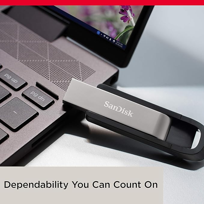 SanDisk Extreme USB 3.2, Flash Drive, Upto 400MB/s R & 240MB/s W