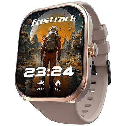 Fastrack Limitless FS2+ Smart Watch, 2.01" UltraVU Display, Functional Crown, SingleSync BT Calling, 110+ Sports Modes, 200+ Smartwatch Faces, Upto 7 Day Battery, AI Voice Assistant, 200 Watts