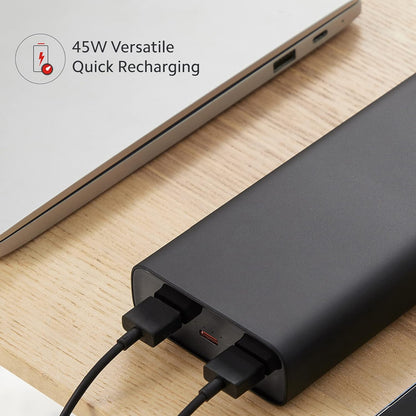 Xiaomi Power Bank Hypersonic 20000mAh 50W Lithium Polymer Supports Laptop Charging 50W Mobile Charging | Power Delivery 3.0 Fast Charging | Triple Output Port (Black)