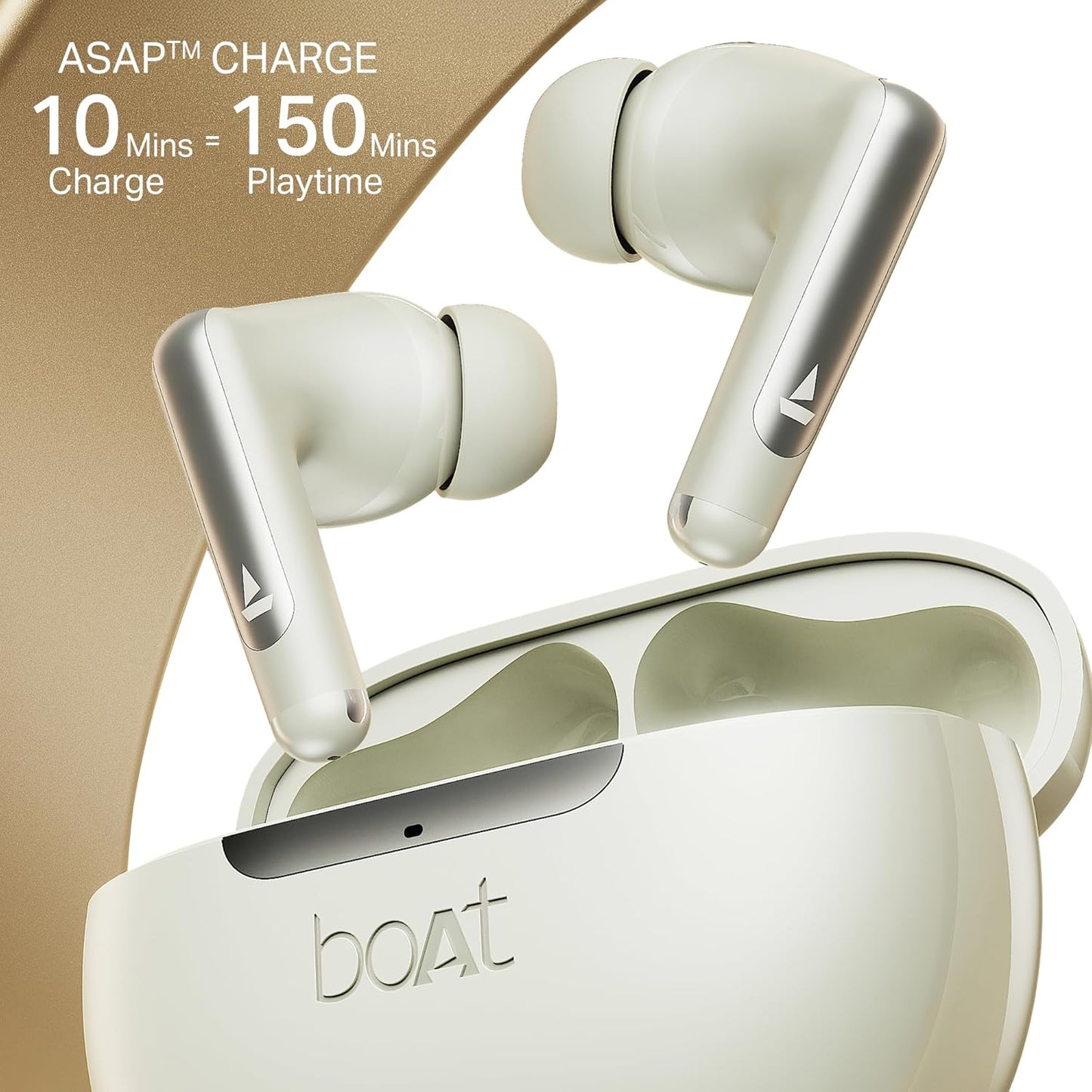 boAt Airdopes 141 Elite ANC (2025), ANC(~35dB), 4Mics ENx Tech, 42H Battery, Fast Charge,Stream Ad Free Music via App Support, IPX5, Bluetooth Earbuds, TWS Ear Buds Wireless Earphones with