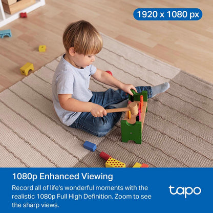 Tapo C201 360¬∞ 2MP 1080p Full HD Pan/Tilt Home Security Wi-Fi Smart Camera| Alexa Enabled| 2-Way Audio| Night Vision| Motion Detection| Sound and Light Alarm| Indoor CCTV Black