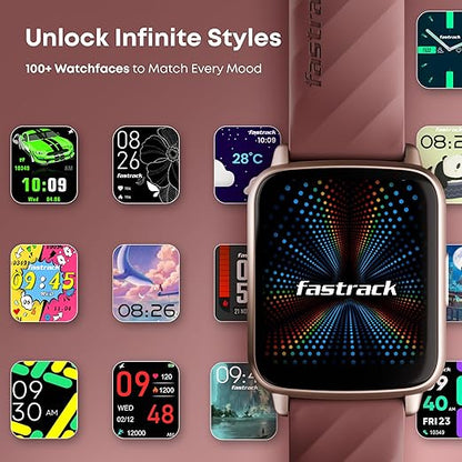 Fastrack Volt S1 Smart Watch for Man and Women Latest with 1.83" Display, Silicone Strap, BT Calling, 100+ Sports Modes, Heart Rate, SpO2, IP68, Ideal Smartwatch for Boys and Girls