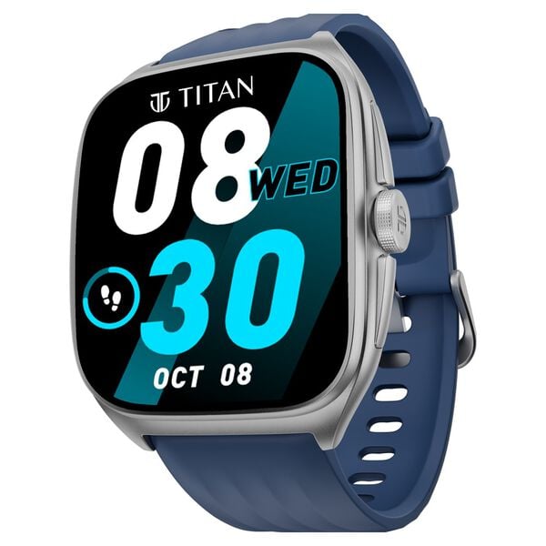 Titan Evolution Smartwatch Comes with 1.85‚Äù AMOLED Display with 390 * 450 Pixel Resolution|SingleSync BT Calling|AI Voice Assistant|100+ Sports Modes and Watchfaces|Upto 7 Day Battery|IP68