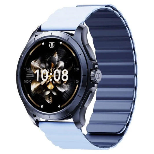 Titan Evoke 2.0, 1.32" AMOLED Display Smart Watch with AOD,1000 Nits, Functional Crown, Magnetic Strap, Metal Body,Fast Charge,24/7 Health Suite, BT Calling, SpO2, HRM, IP68 Smartwatch