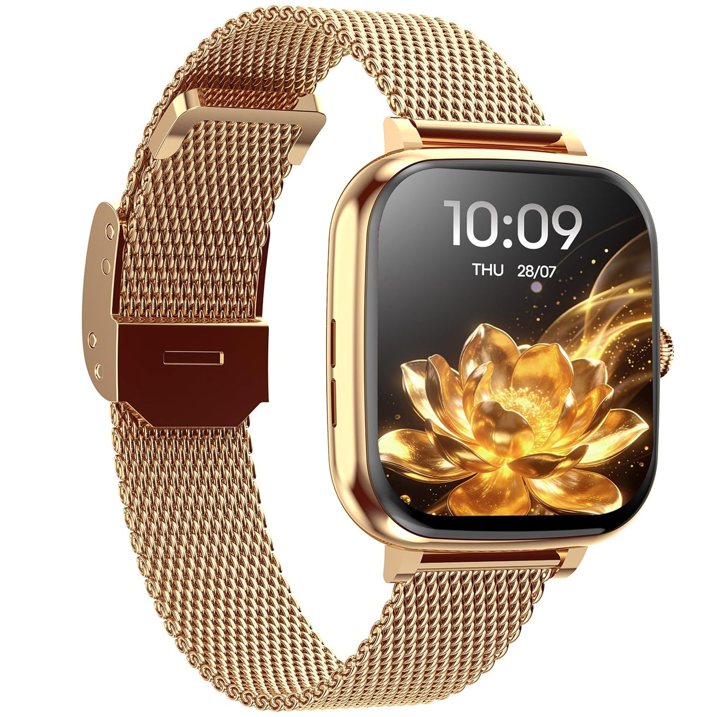 Fastrack Noir Rizz Women Smartwatch with 1.72" inch Ultra HD Display,Womens Health,AI Watchface & AI Chat,Functional Crown,24/7 Health Suite,BT Calling,IP68,Additional Silicone Strap,Games