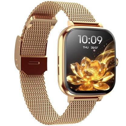 Fastrack Noir Rizz Women Smartwatch with 1.72" inch Ultra HD Display,Womens Health,AI Watchface & AI Chat,Functional Crown,24/7 Health Suite,BT Calling,IP68,Additional Silicone Strap,Games