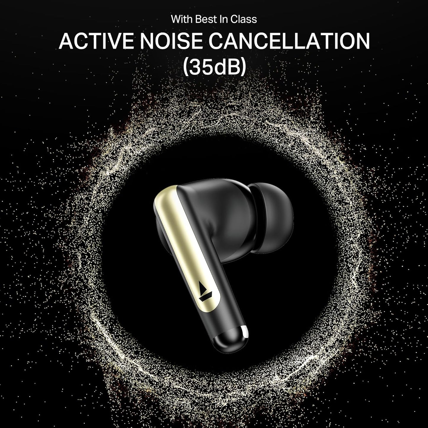 boAt Airdopes 141 Elite ANC (2025), ANC(~35dB), 4Mics ENx Tech, 42H Battery, Fast Charge,Stream Ad Free Music via App Support, IPX5, Bluetooth Earbuds, TWS Ear Buds Wireless Earphones with