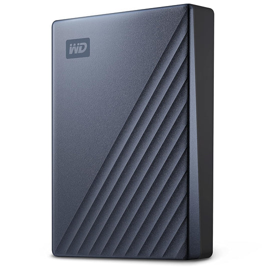 WD Western Digital  My Passport Ultra Portable Hard Disk Metal Drive, USB-C & USB 3.1 with Automatic Backup,Password Protection, Compatible with Windows&Mac, External HDD
