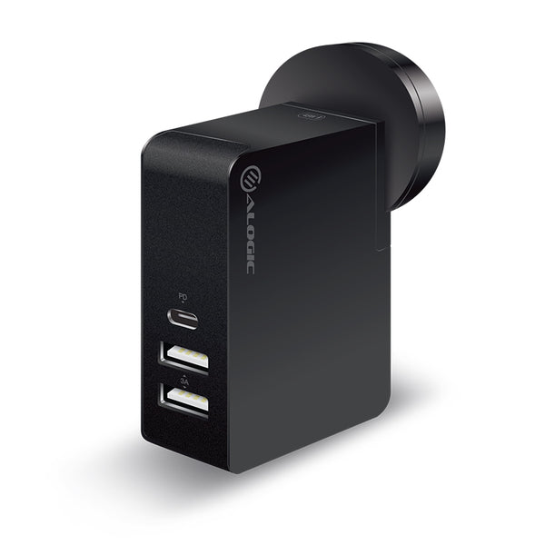 ALOGIC USB-C Laptop/Macbook Wall Charger 45W with Power Delivery & USB-A Charging Ports √ê Travel Edition with AU, EU, UK, US Plugs