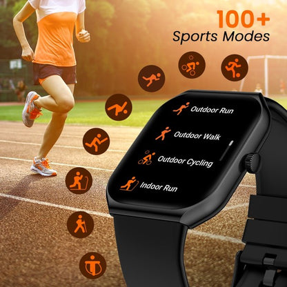 Titan Smart 3 Smart Watch 10 days Battery Life Bluetooth Calling : Answer and make calls with Bluetooth directly from your watch, Comprehensive Health Data : Track your SPO2, Blood Pressure, Heart Rate Bluetooth Calling