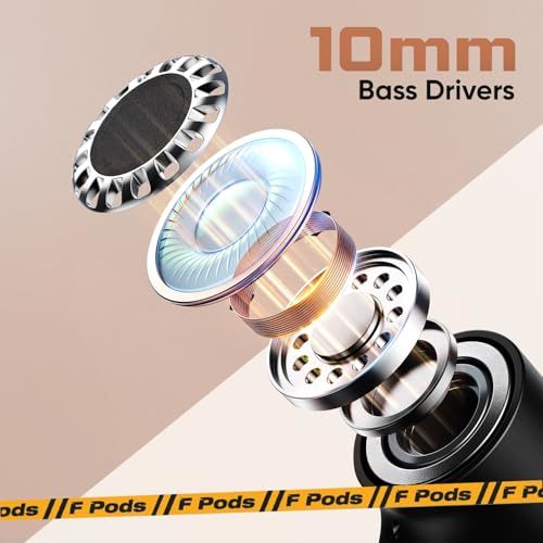 Fastrack Fpods FZ500 Pro |BT V5.4 |ANC Up to 30db|50 Hrs Play Time |Quad mic ENC | Low Latency Gaming Mode - 40ms|10mm Bass Drivers|3C NitroFast Charge -200 Mins in 10 Mins |IPX4 Rating