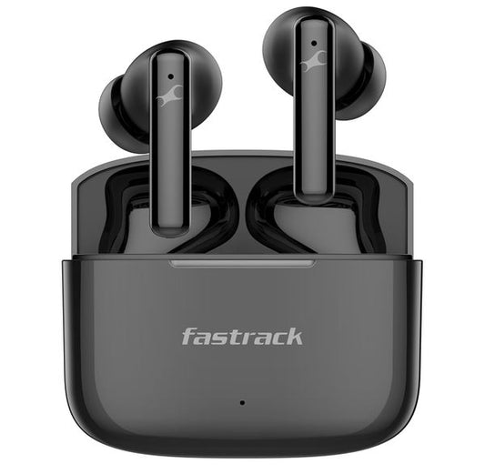 Fastrack Fpods FQ100 Pro|50 Hrs Play Time |ANC Quad mic ENC | Low Latency Gaming Mode - 40ms | 13mm Extra Deep Bass Drivers |InstaSync| NitroFast Charge -200 Mins in 10 Mins|BT5.4|IPX4