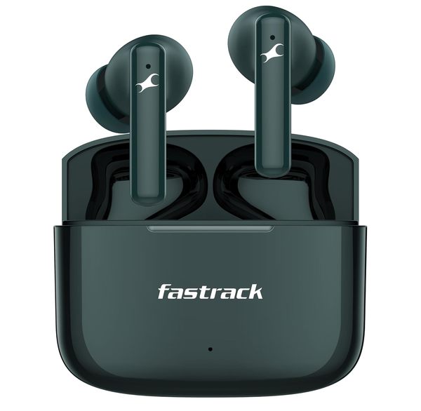 Fastrack Fpods FQ100 Pro|50 Hrs Play Time |ANC Quad mic ENC | Low Latency Gaming Mode - 40ms | 13mm Extra Deep Bass Drivers |InstaSync| NitroFast Charge -200 Mins in 10 Mins|BT5.4|IPX4