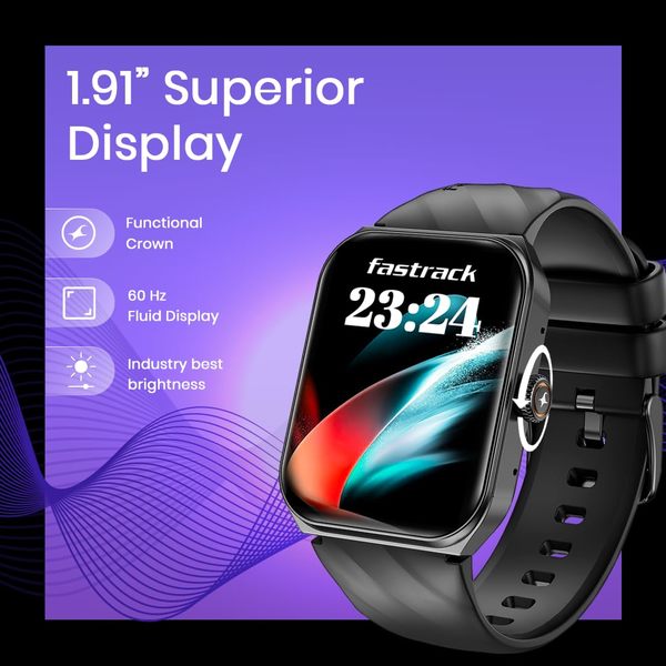 Fastrack Limitless Z2 Smart Watch 5 days Battery Life Fastrack X2 offers a 1.91" HD display, 60Hz refresh, BT calling, fast charging, 5-day battery, 100+ watch faces, health tracking & IP68 rating. Bluetooth Calling