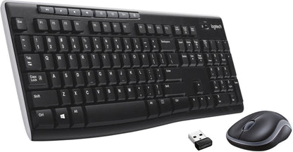 Logitech MK275 Mouse & Keyboard Combo, Spill-resistant Design Wireless Laptop Keyboard