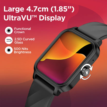 Fastrack Revoltt FS1 3.50 cm, BT Calling, Fast Charge, 100+ Sports Mode, IP68, Calculator, Fashion Smartwatch