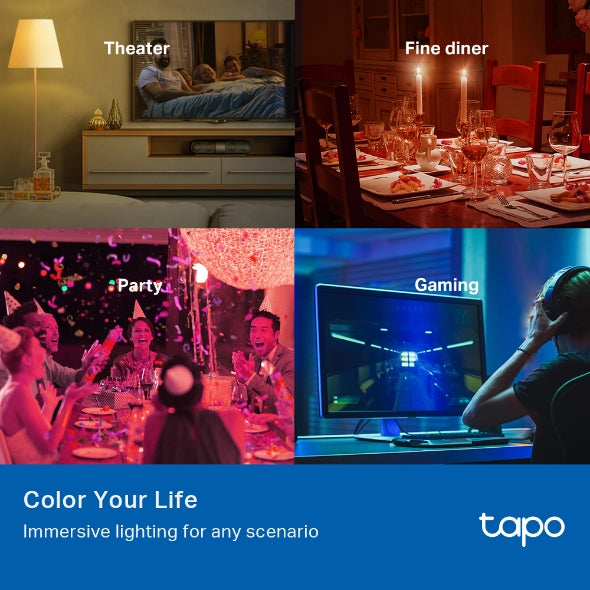 Tapo L530B Smart Wi-Fi Light Bulb, Multicolor