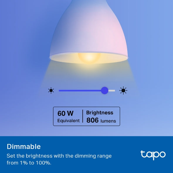 Tapo L530B Smart Wi-Fi Light Bulb, Multicolor