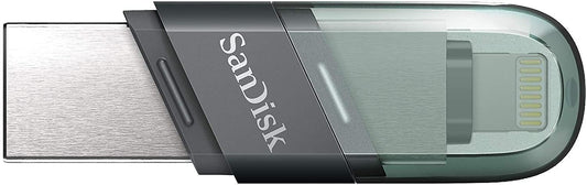 SanDisk iXpand, USB 3.0 Flash Drive Flip 32GB, for iOS and Windows, Metalic