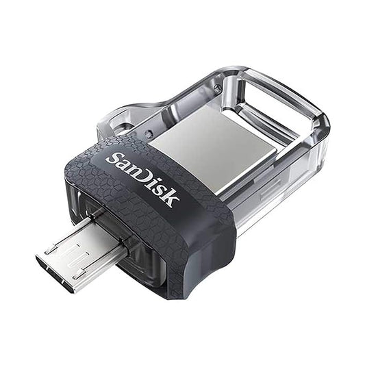 SanDisk Ultra Dual Drive m3.0, SDDD3 32GB, USB3.0, Black, USB3.0/micro-USB connector, OTG-enabled Android devices, 5Y